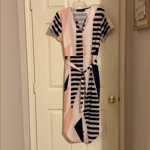 Geometric patterned dress